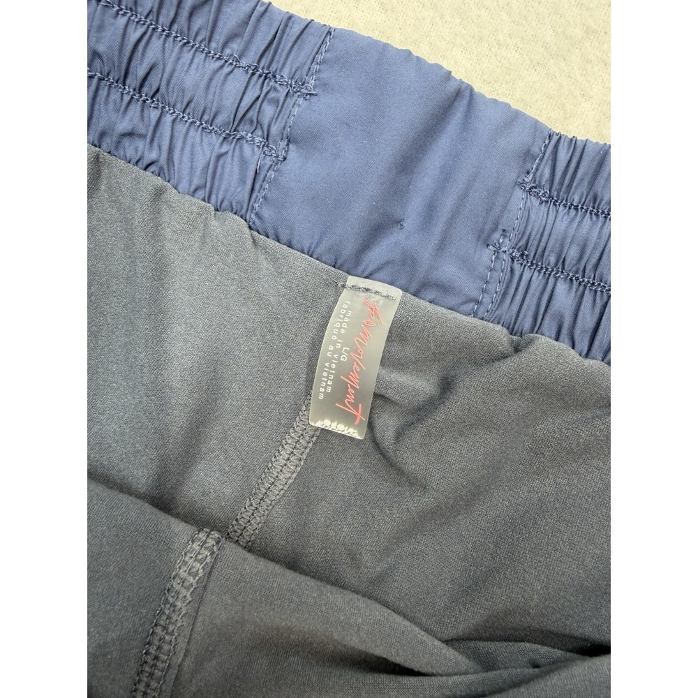Free People Movement Women's Invigorate Colorblock Shorts Blue Indigo Large NWT - Picture 7 of 8